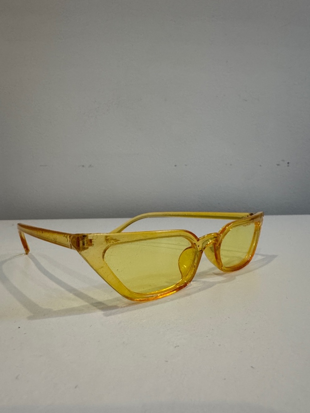 Yellow Cat-Eye Sunglasses -